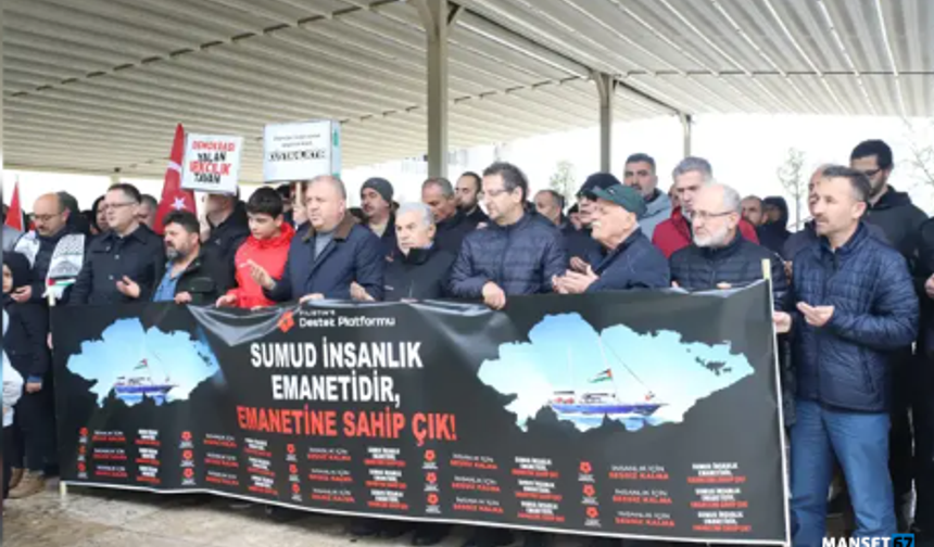 Zonguldak’ta Sumud Filosu’na saldırıya tepki...