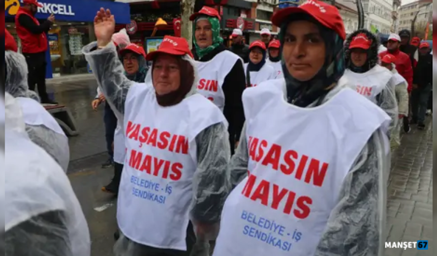 1 Mayıs Emek ve Dayanışma Günü’nü yürüyüşle kutladı