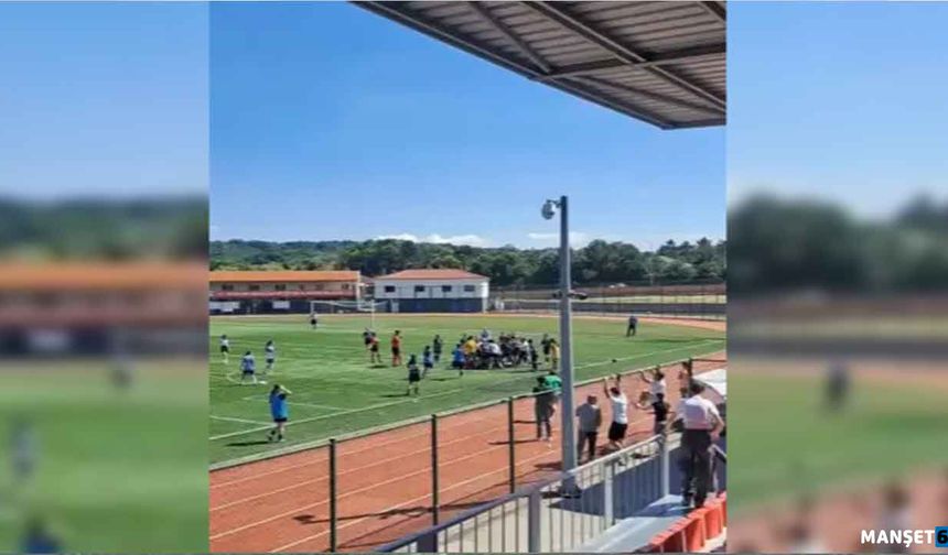 Kadınlar 3'üncü Lig maçında yaşanan kavga...