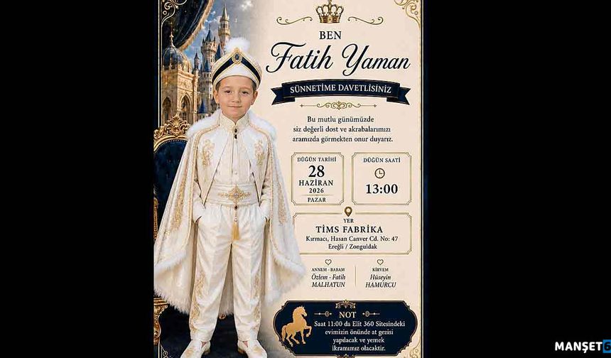 Fatih Yaman’dan sünnet daveti var…