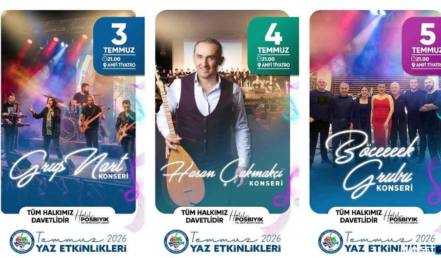 Temmuz yaz etkinlikleri Amfi Tiyatro’da başlıyor…