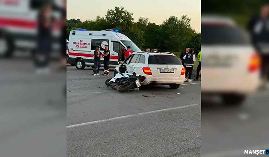 Genç motosikletli hayata tutunamadı…