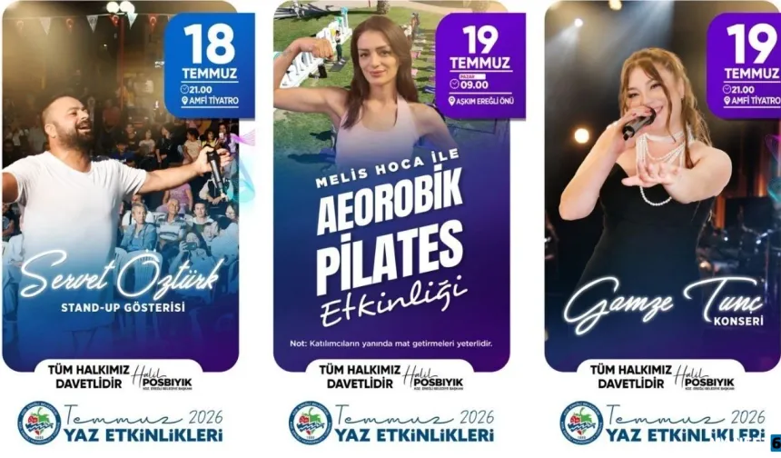 Yaz etkinlikleri amfi tiyatroda devam ediyor…