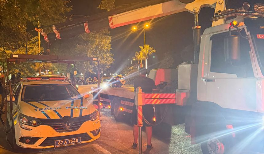 Devriye atan polislerin dikkatinden kaçmadı...