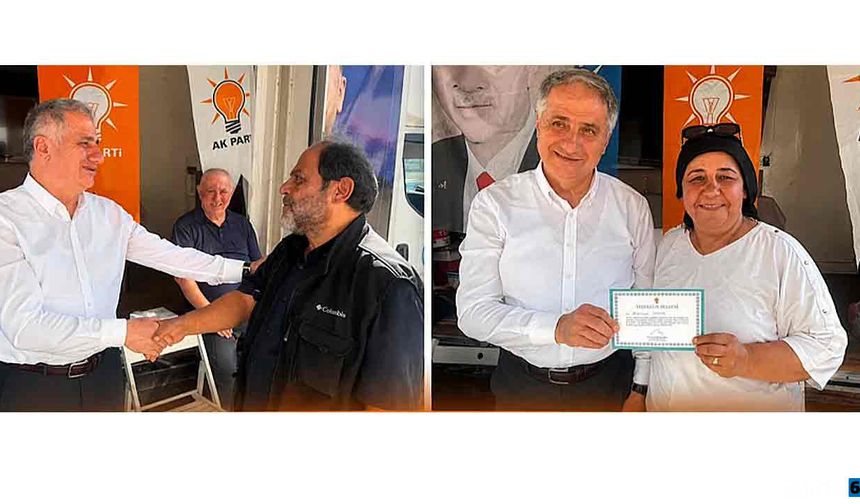 Partisinin çalışmalarına katıldı… Vatandaşı dinledi…