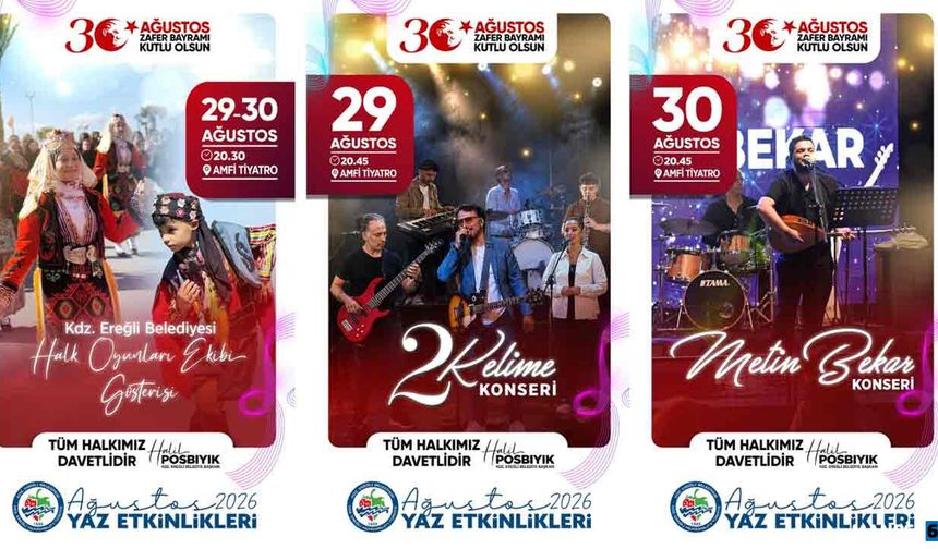 Zafer Bayramı coşkusu Amfi Tiyatro’da yaşanacak…