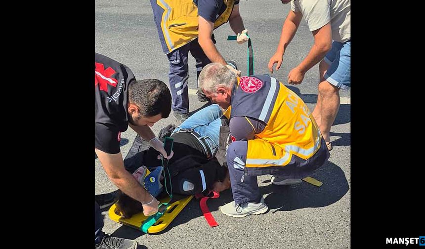 Motosiklet kazasında 1 kişi yaralandı…