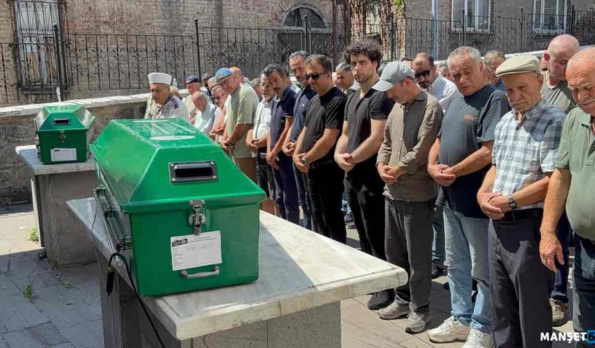 Dede ve torunu son yolculuğuna uğurlandı
