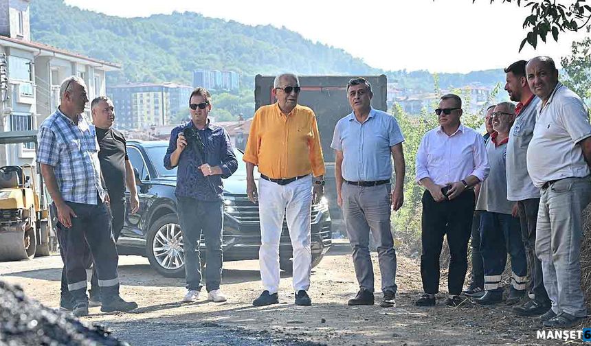 Posbıyık sahada! Çalışmaları yerinde inceledi…