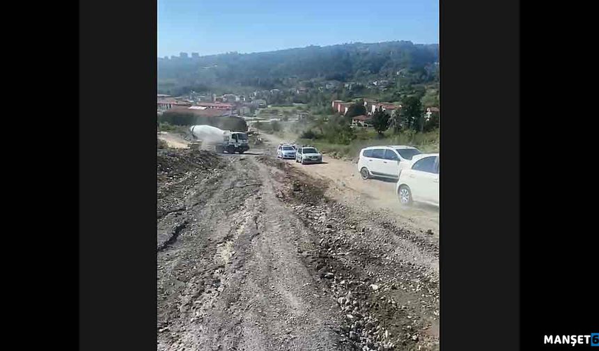 ‘O’ çalışma sürücülere zor anlar yaşattı…