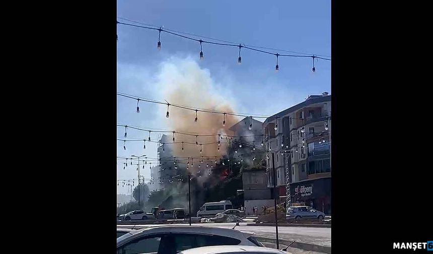 Kepez’de dumanlar bir anda yükseldi..