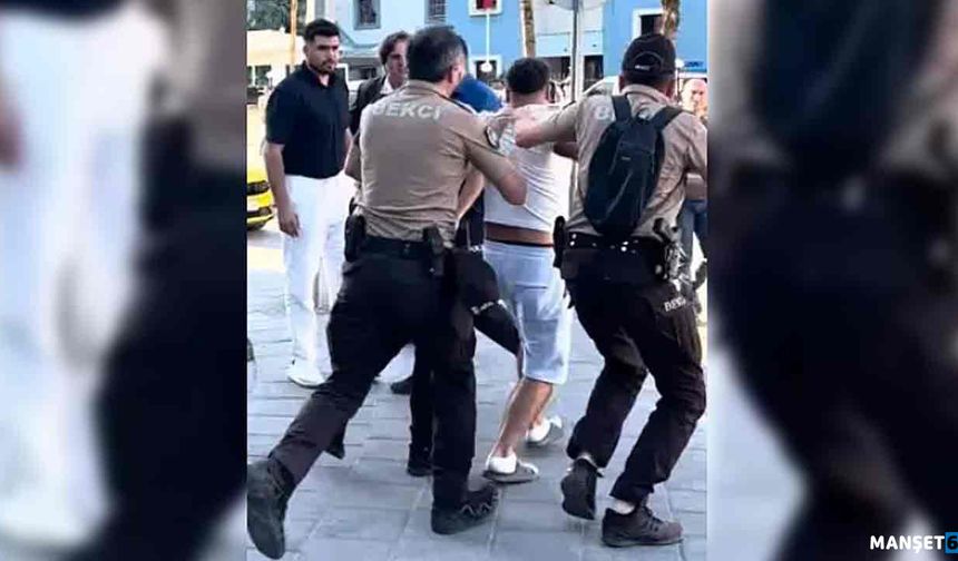 İnşaatta başladı… Polis merkezi önünde devam etti