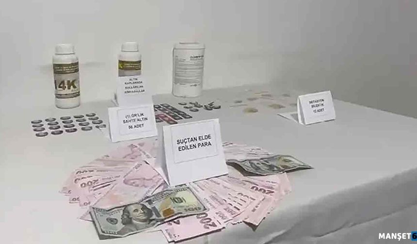 Sahte altın satmak isteyen şüphelilere operasyon…