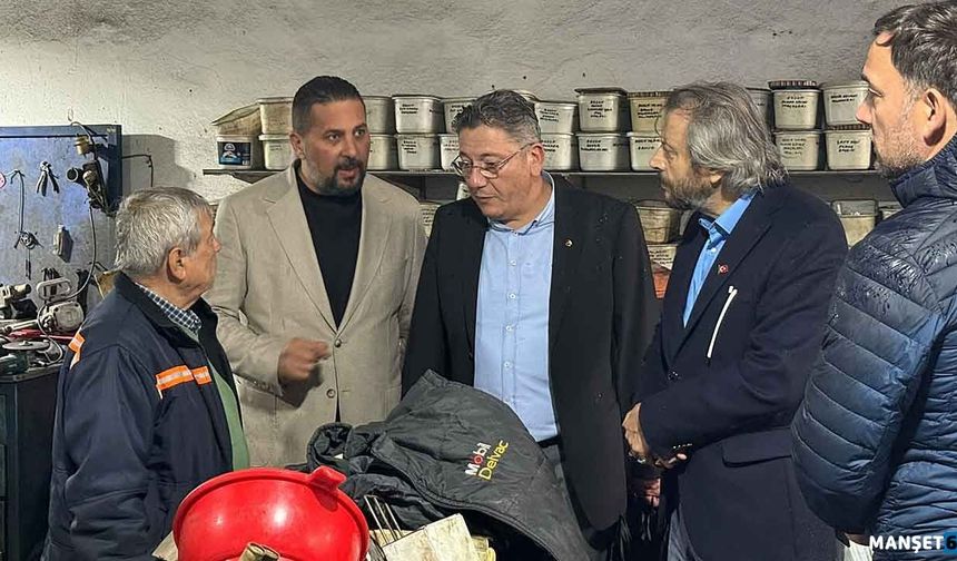 Balcı, zarar gören esnafları ziyaret etti…