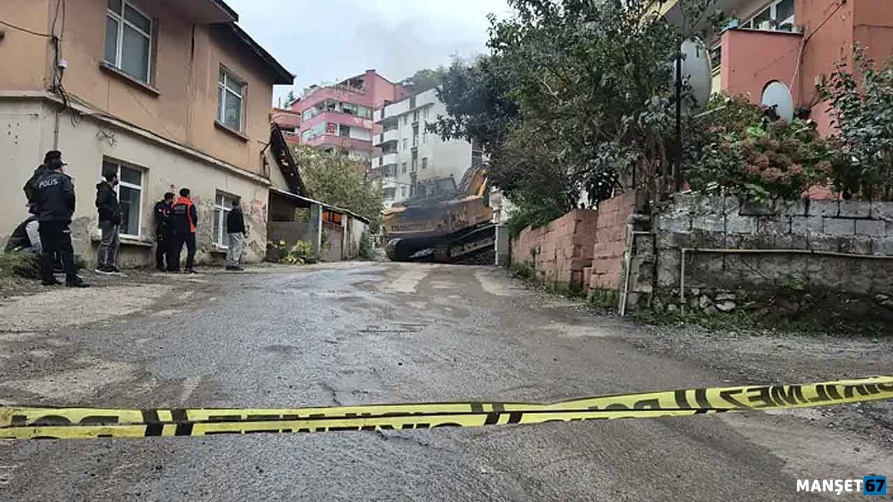Riskli apartmanın yıkımı başladı…